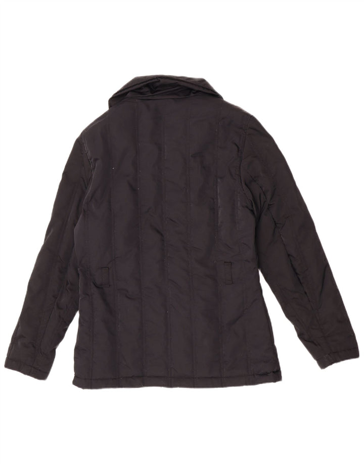 Tommy Hilfiger Damen Wattierte Jacke UK 16 Large Schwarz Nylon