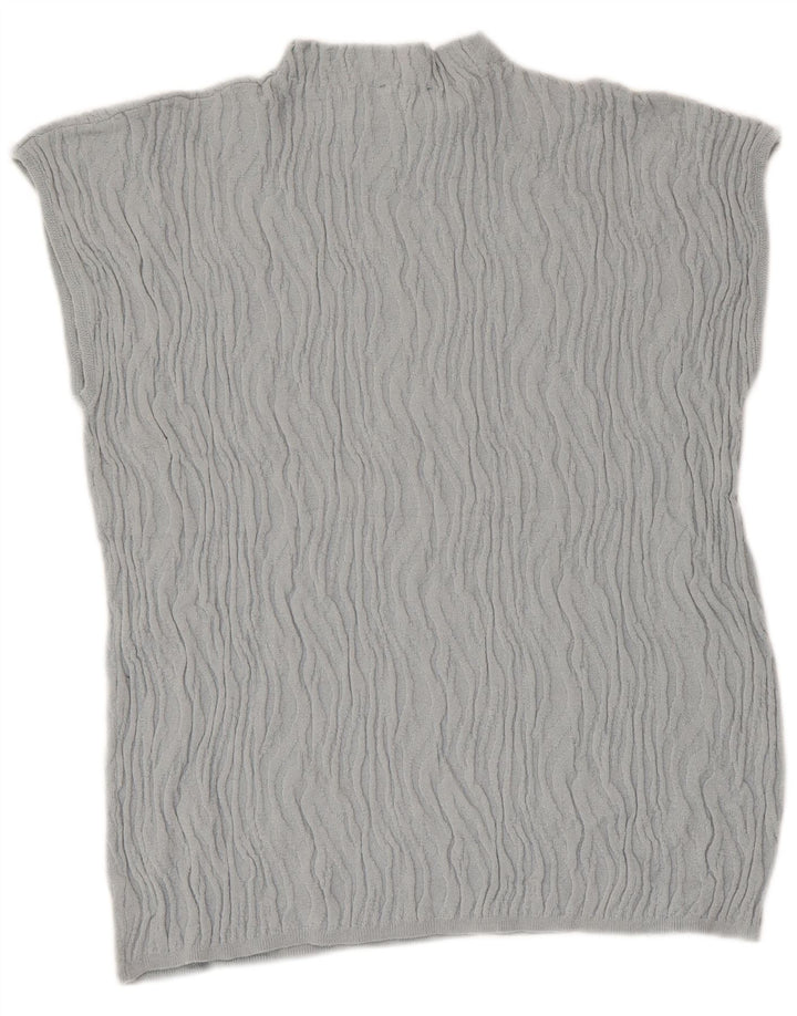 Zara Damen Bluse Top UK 14 Large Blau