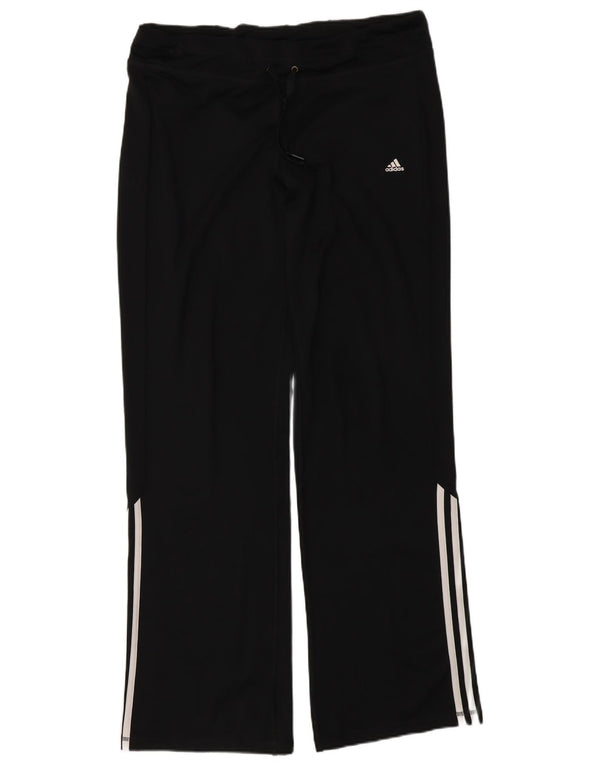 Adidas Damen Climalite Trainingshose UK 16/18 Large Schwarz Polyester