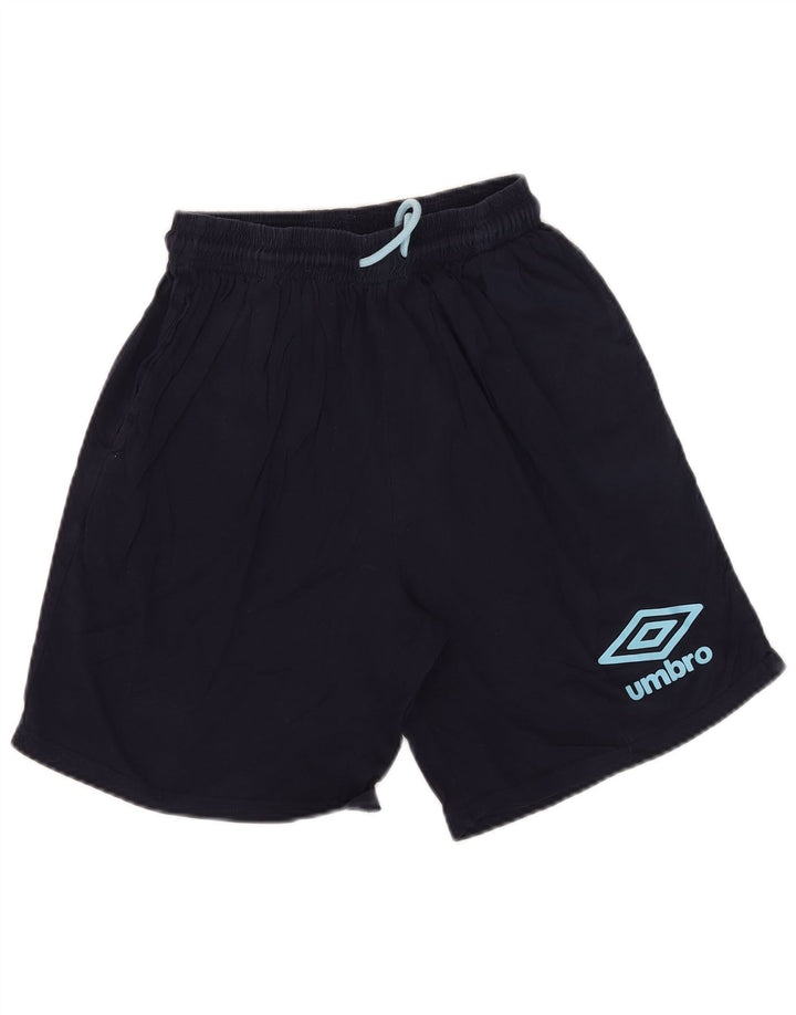 Umbro Herren-Sportshorts aus Baumwolle in mittlerem Marineblau