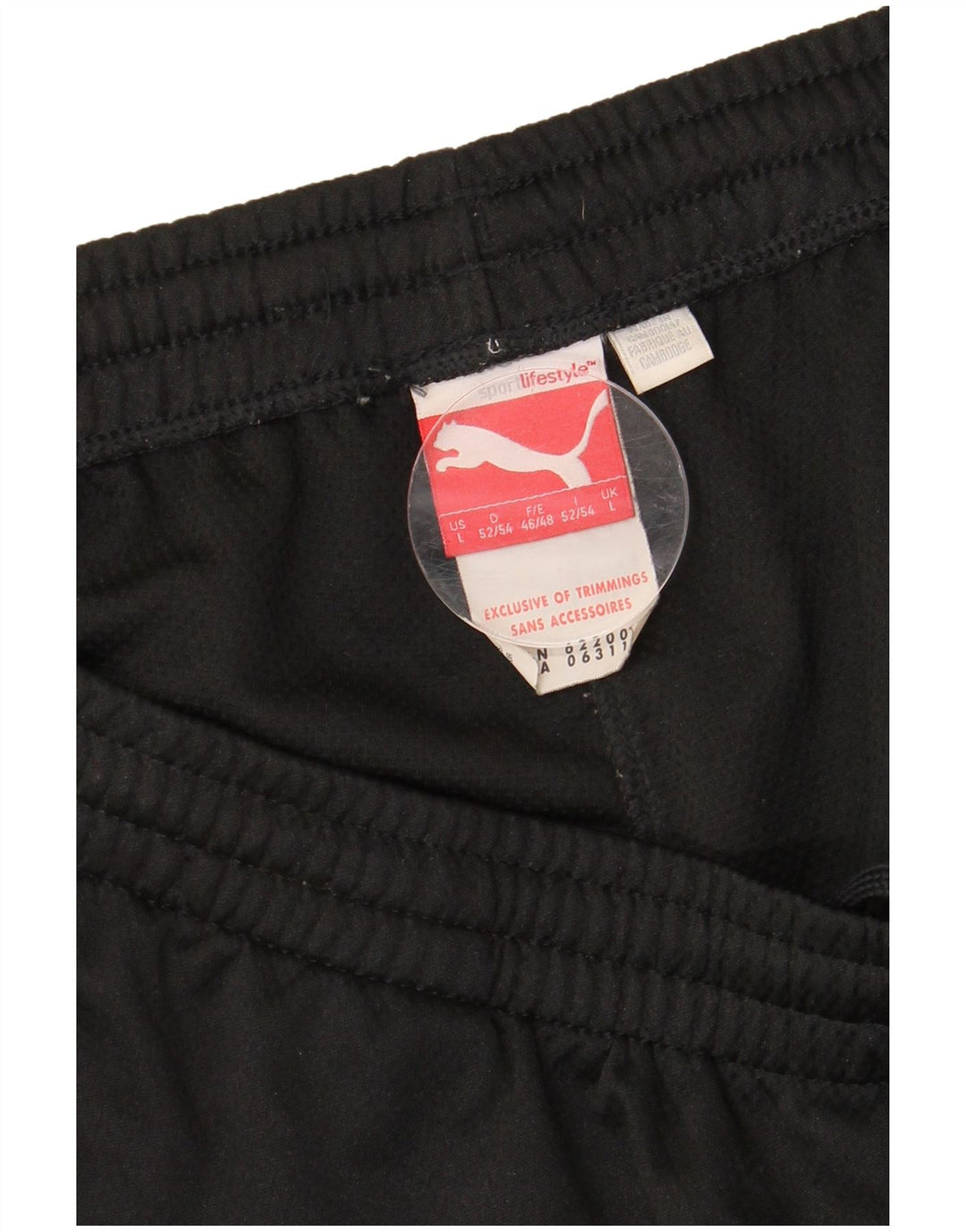 PUMA Herren-Trainingshose, groß, schwarzes Farbblock-Polyester