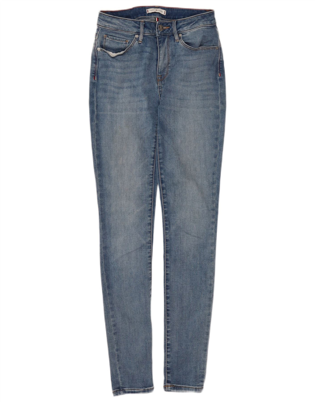 Tommy Hilfiger Damen Como Jegging Jeans W28 L32 Blaue Baumwolle
