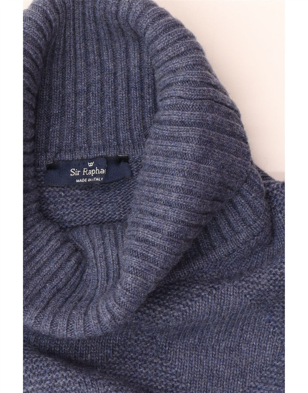 SIR RAPHAEL Damen-Pullover mit Rollkragen, UK 20 2XL, marineblaue Wolle