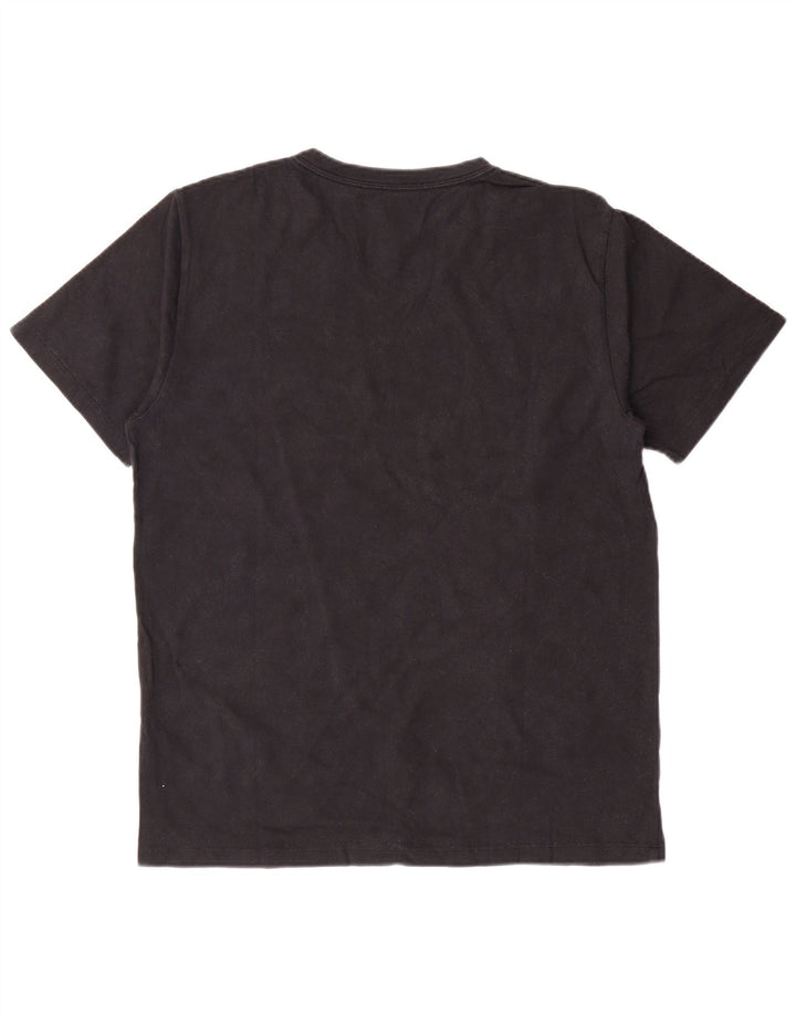 LEVI'S Herren Standard-T-Shirt-Oberteil aus mittelschwarzer Baumwolle