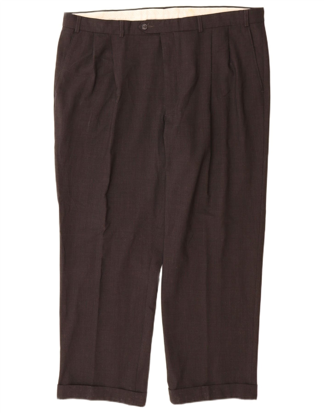 Marks & Spencer Herren-Anzughose mit Pegged-Anzug, W40, L29, graues Polyester