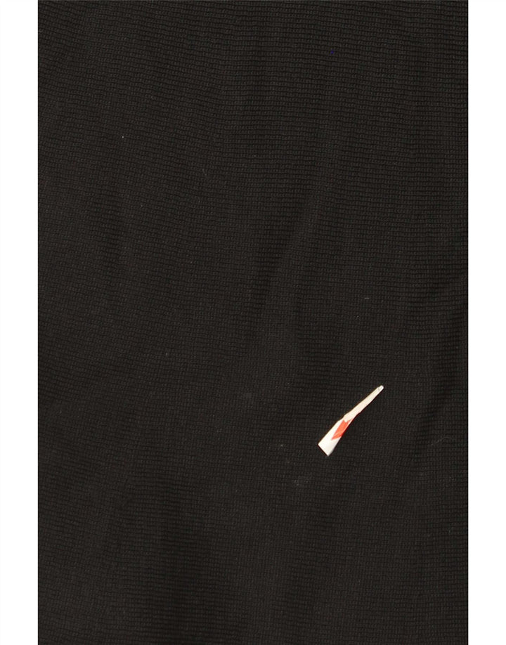 Zara Damen A-Linien-Rock Small W26 Schwarze Viskose