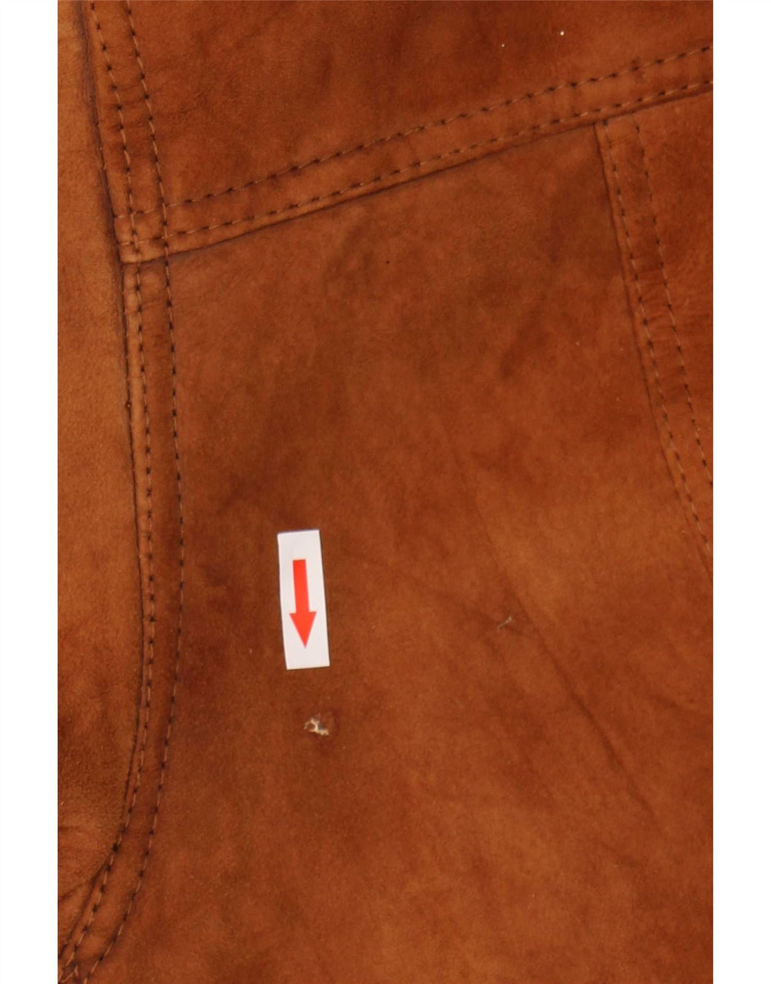 Vintage Herren Shearling Jacke IT 46 Small Brown