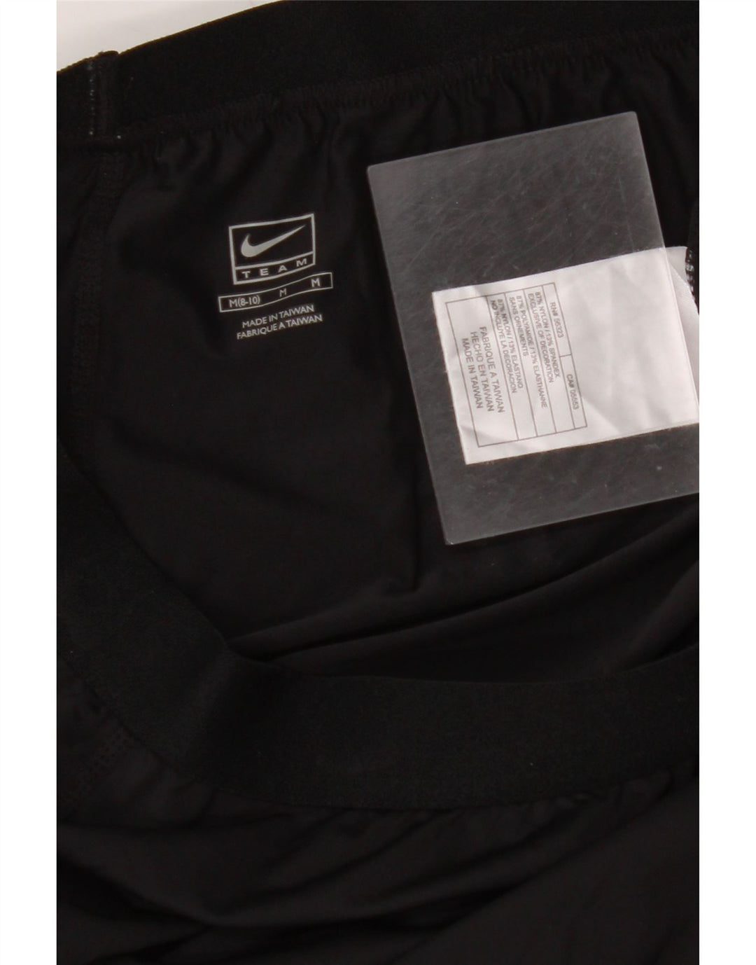 NIKE Damen-Trainingshose US 8/10 Mittelschwarzes Nylon