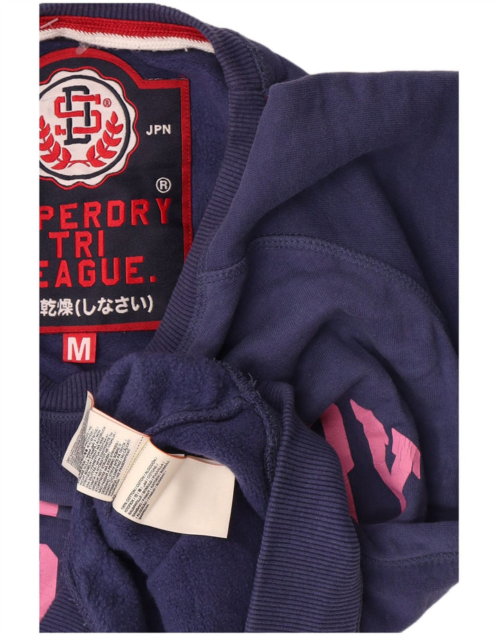 Superdry Damen-Sweatshirt in Übergröße mit Grafik, Gr. 14, mittleres Marineblau
