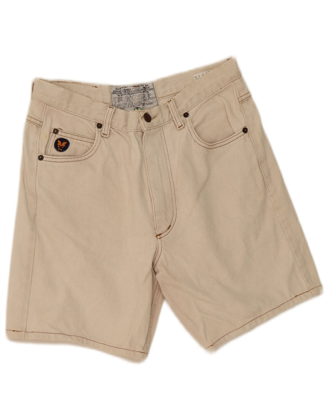 Avirex Damen Jeansshorts W31 Mittelweiße Baumwolle