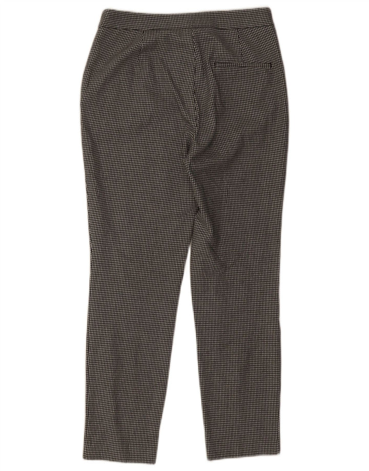 Schmale, kurze Hose von Zara für Damen, Größe S, W26, L26, Schwarz mit Hahnentrittmuster