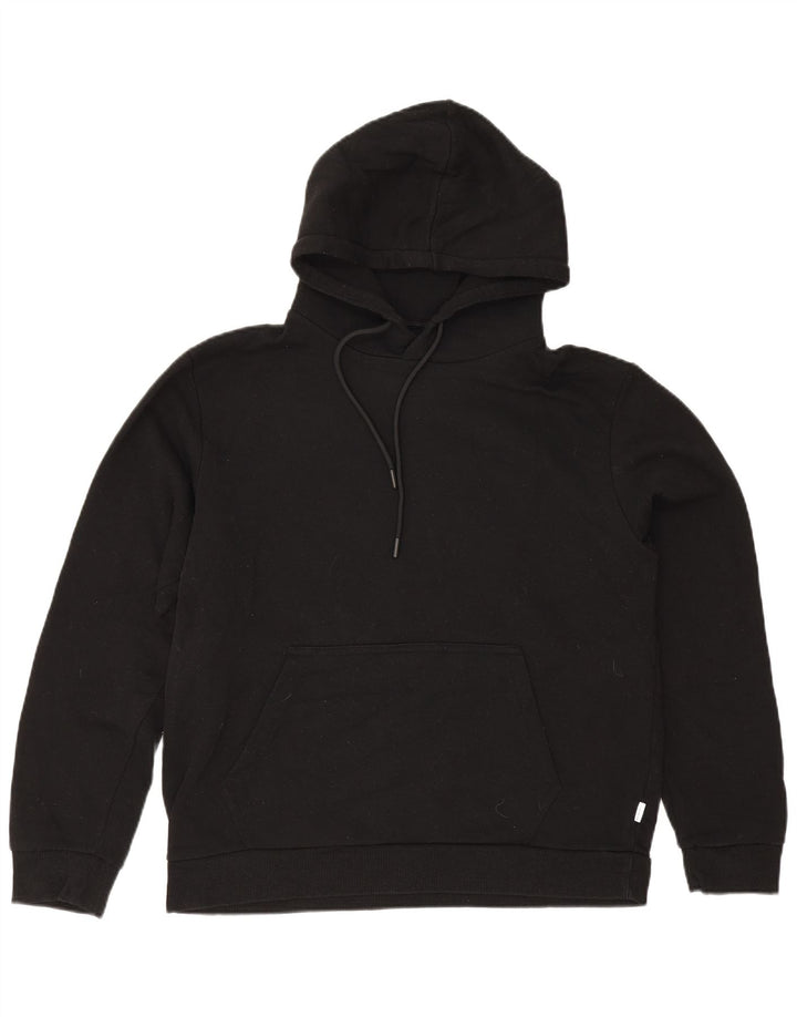 Jack & Jones Herren-Kapuzenpullover, groß, aus schwarzem Polyester