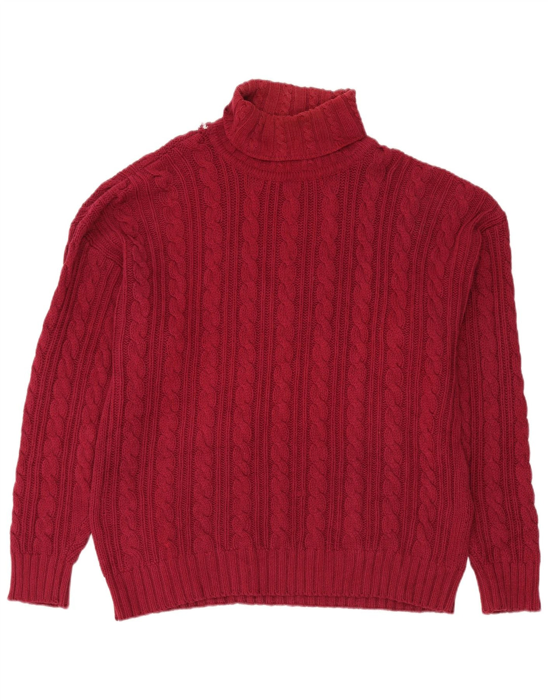Eddie Bauer Herren-Pullover mit Rollkragen, groß, aus roter Baumwolle