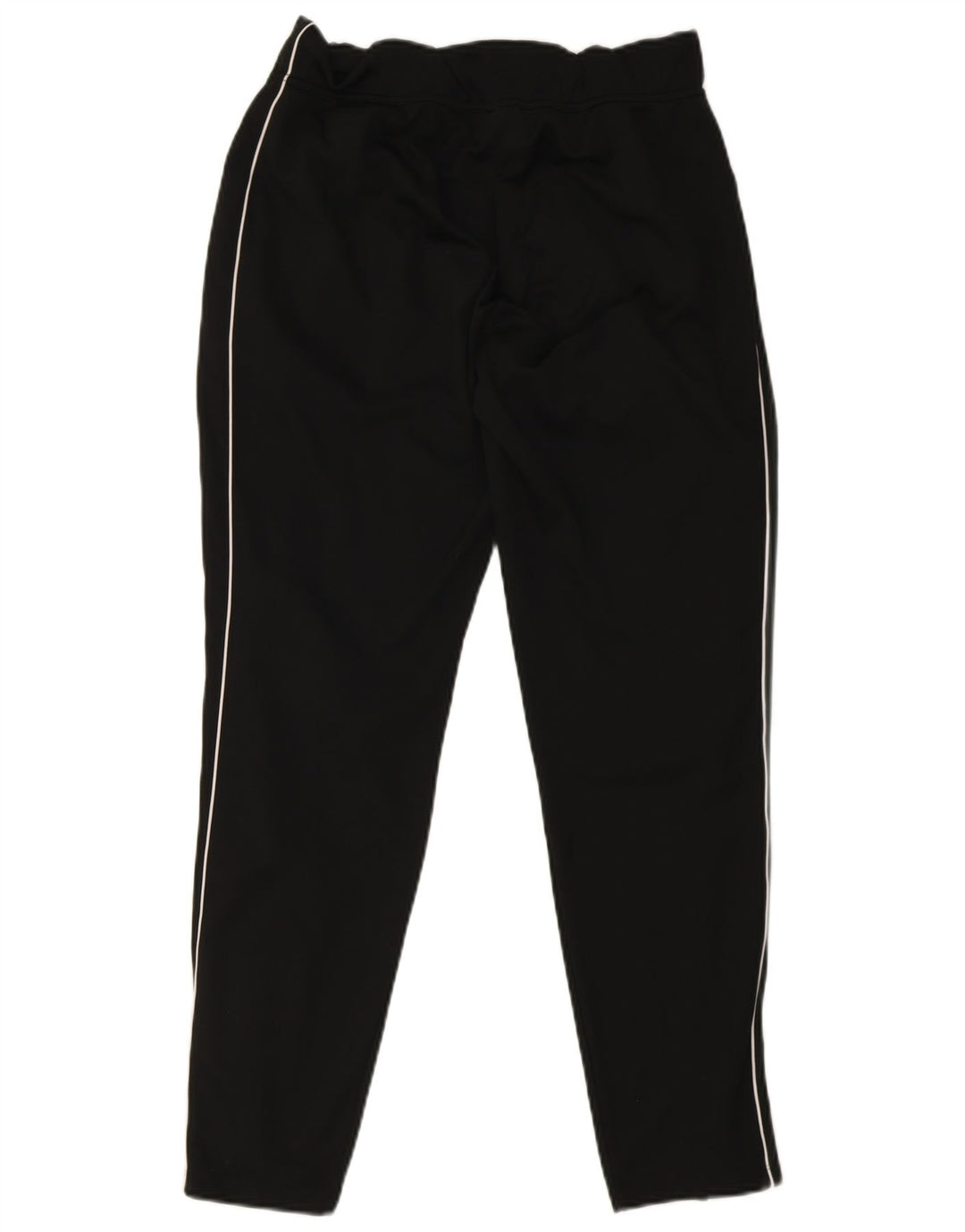 Nike Damen Dri Fit Trainingshose UK 12 Medium Schwarz gestreift