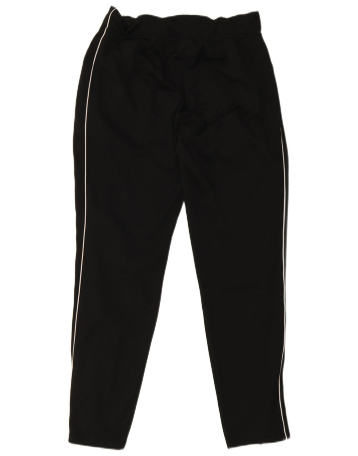Nike Damen Dri Fit Trainingshose UK 12 Medium Schwarz gestreift