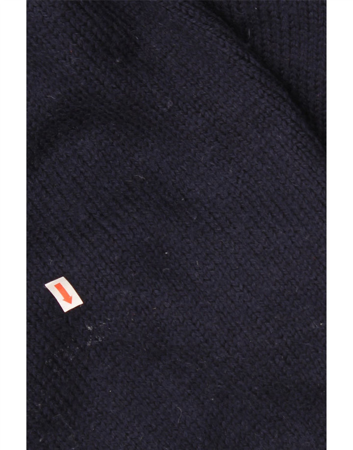 Gant Herren-Pullover mit Schalkragen, 3XL, marineblaue Wolle