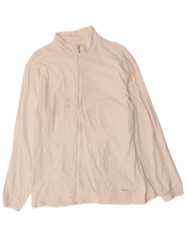 Champion Damen-Trainingsanzugoberteil, UK 18, XL, weiße Baumwolle