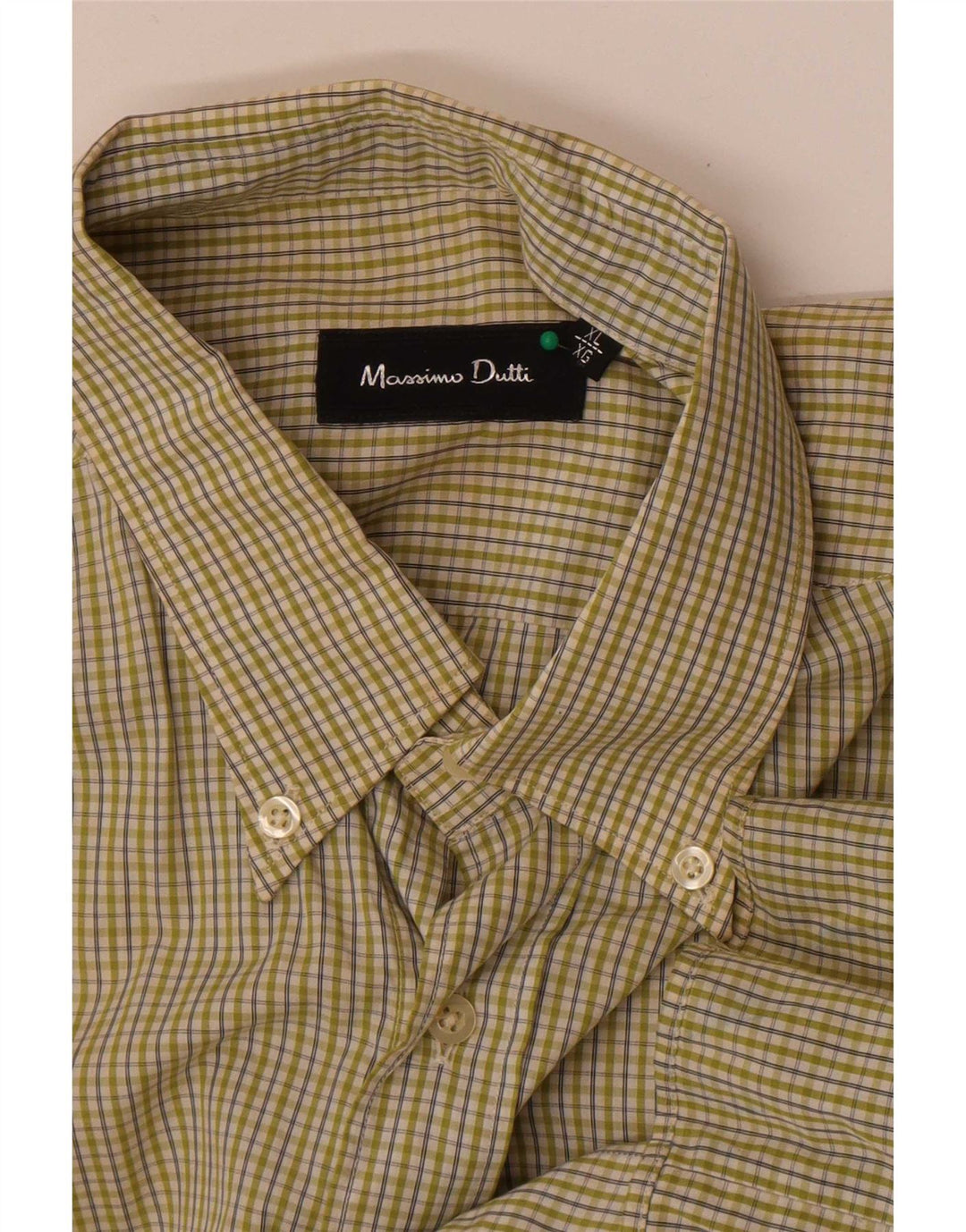 Massimo Dutti Herrenhemd XL grün kariert