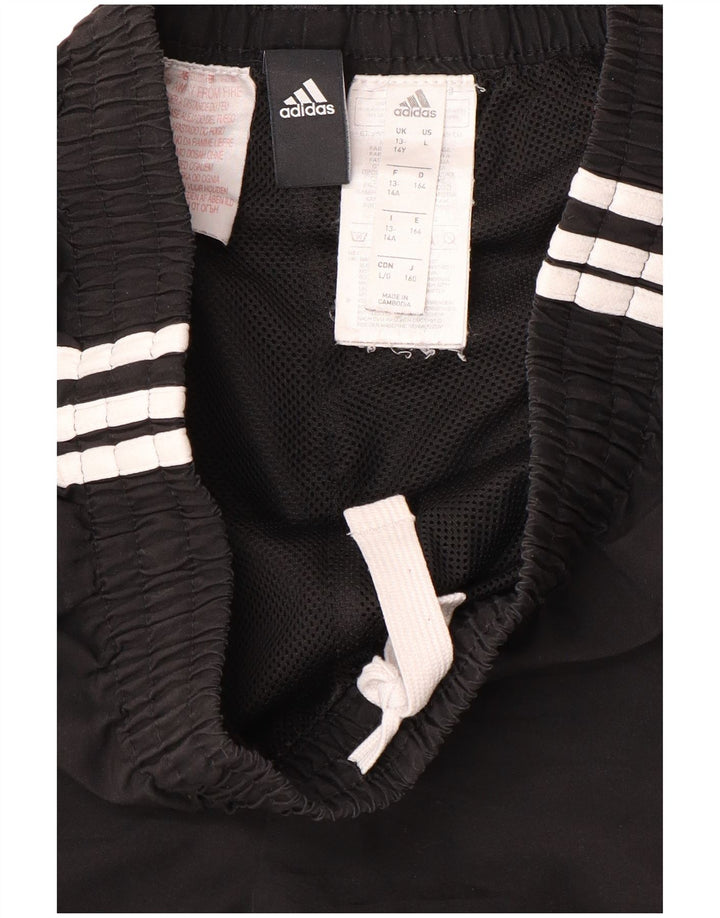 ADIDAS Sportshorts für Jungen, 13–14 Jahre, schwarzes Polyester