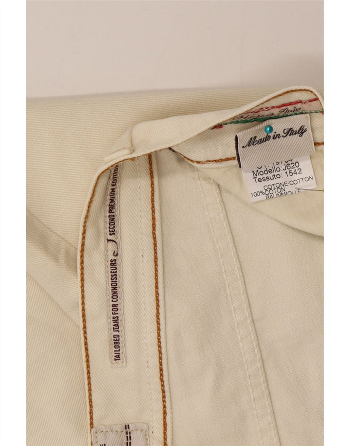 Jacob Cohen Herren Straight Jeans W35 L34 Beige Baumwolle