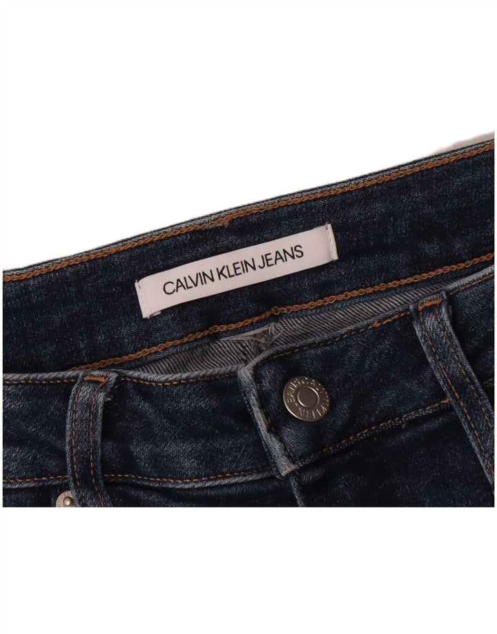 Calvin Klein Jeans Damen Jeansrock W30 Medium Navy Blue Colourblock