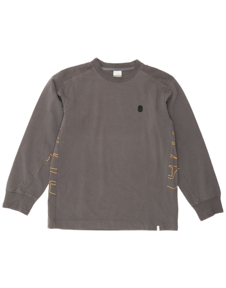 Nike Herren Grafik-Sweatshirt-Pullover UK 42/44 Große graue Baumwolle