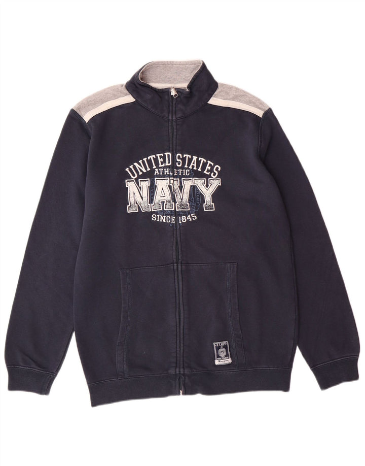 CHAMPION Jungen-Trainingsanzug-Top-Jacke, 13–14 Jahre, XL, Marineblau