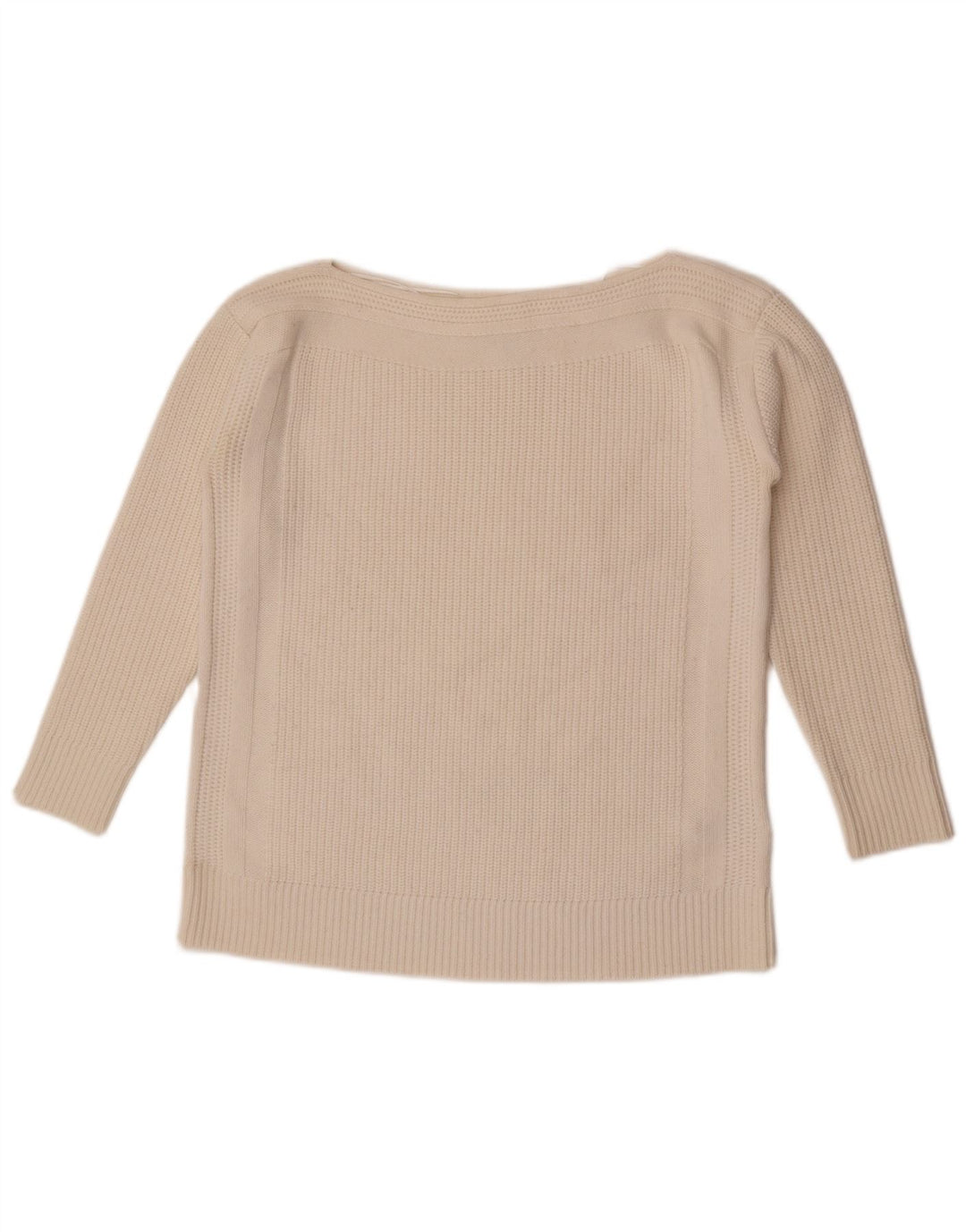 Reiss Damen-Pullover in Übergröße mit U-Boot-Ausschnitt, Gr. 10, Größe S, weiße Wolle