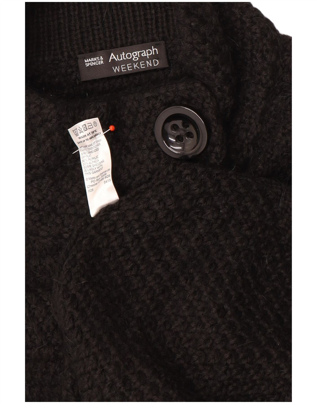 Marks & Spencer Damen-Strickjacke „Autograph“, Gr. 14, mittelschwarz