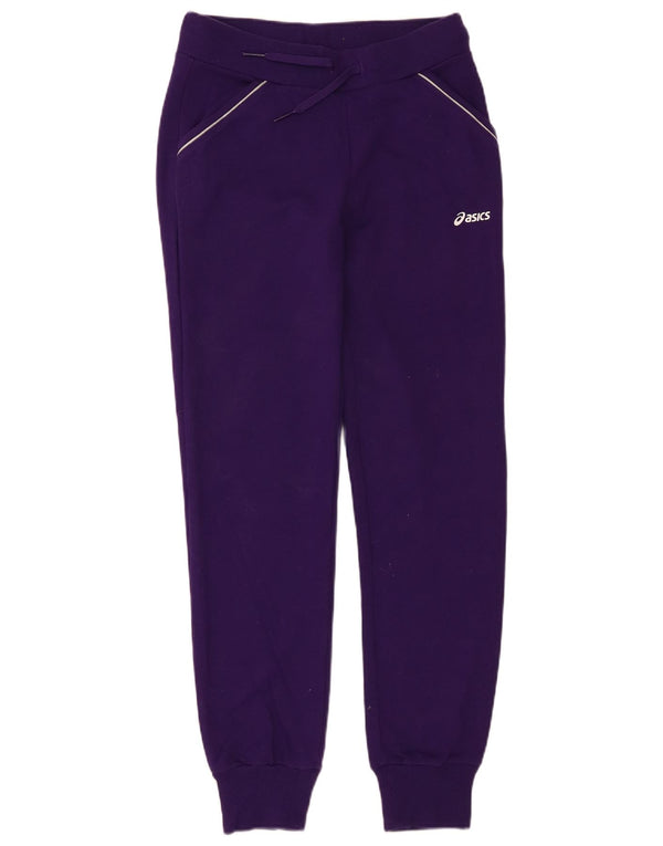 Asics Damen Trainingshose Jogger UK 10 Small Lila Baumwolle
