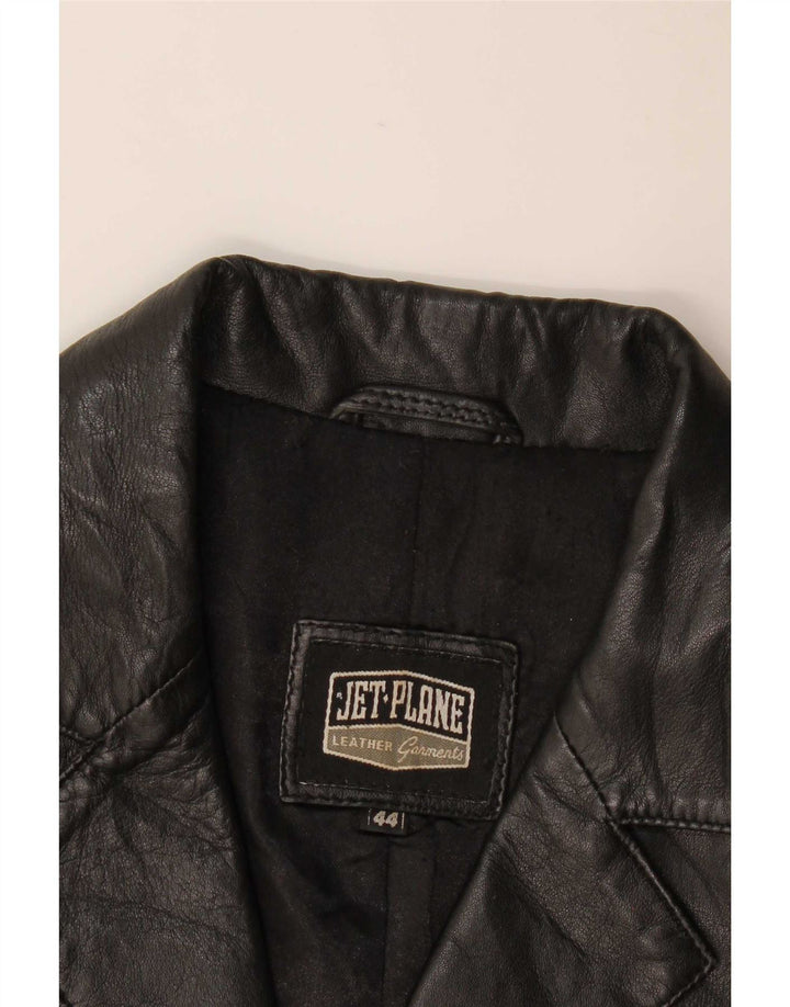 Jet Plane Damen Lederjacke IT 44 Medium Schwarz