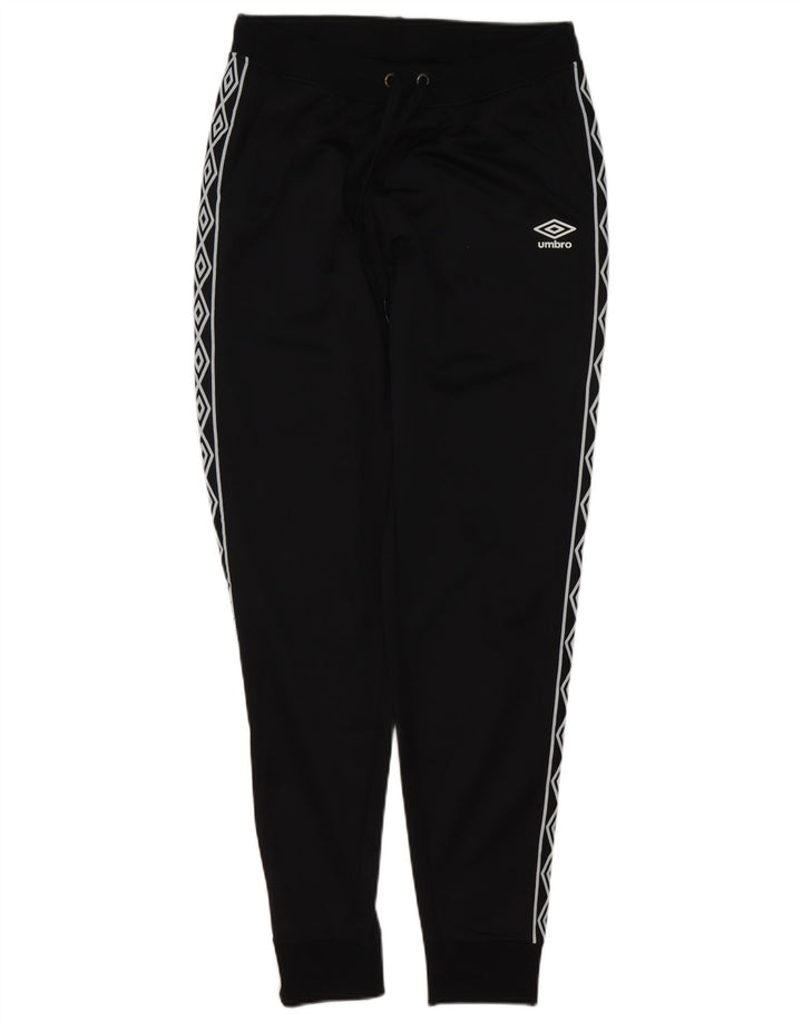 Umbro Herren-Trainingsanzug mit Grafik, Jogginghose, Größe S, Schwarz, Polyester