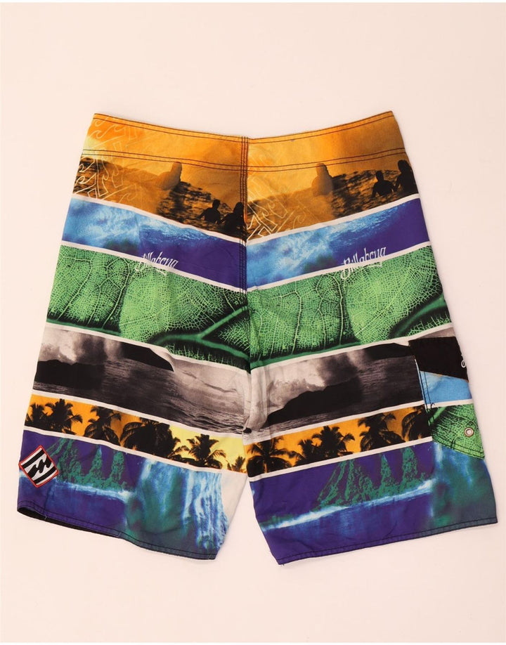 Billabong Herren-Badeshorts mit abstraktem Muster, groß, mehrfarbig