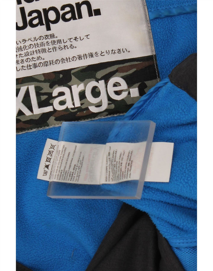 SUPERDRY Herren-Windbreakerjacke mit grafischer Kapuze, UK 42, XL, Grau, Polyester