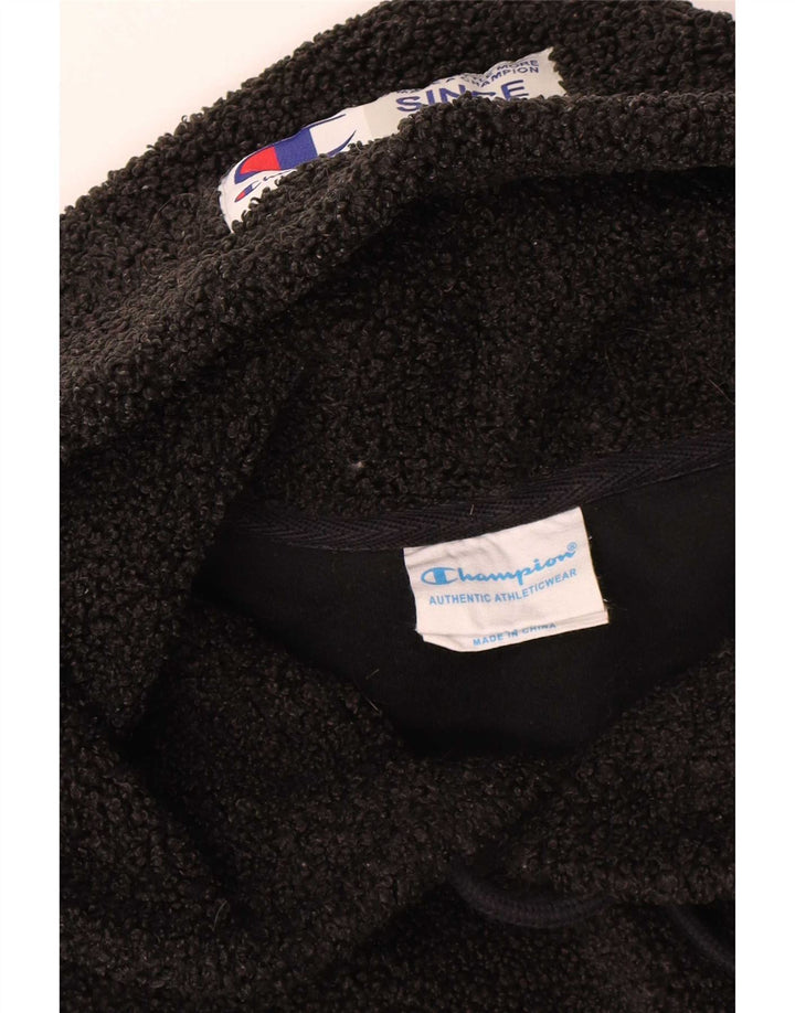 Champion Herren-Fleecepullover mit Kapuze, mittelgroß, Schwarz