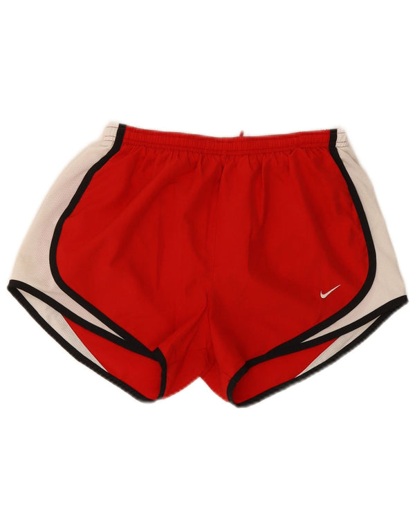 Nike Damen Dri Fit Regular Sport Shorts Small Red Colourblock Sports