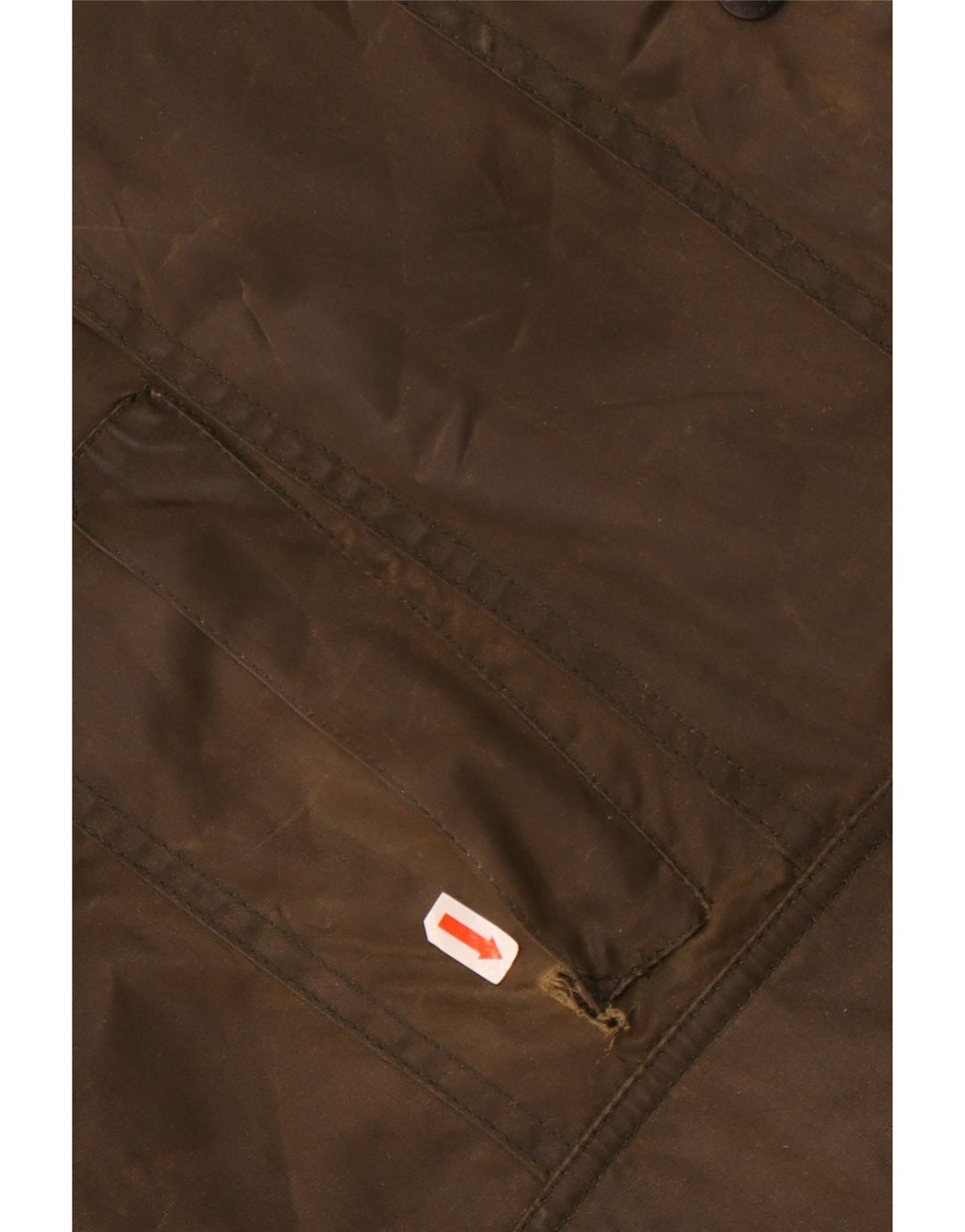 Barbour Damenjacke aus gewachster Baumwolle UK 18 XL Khaki Baumwolle