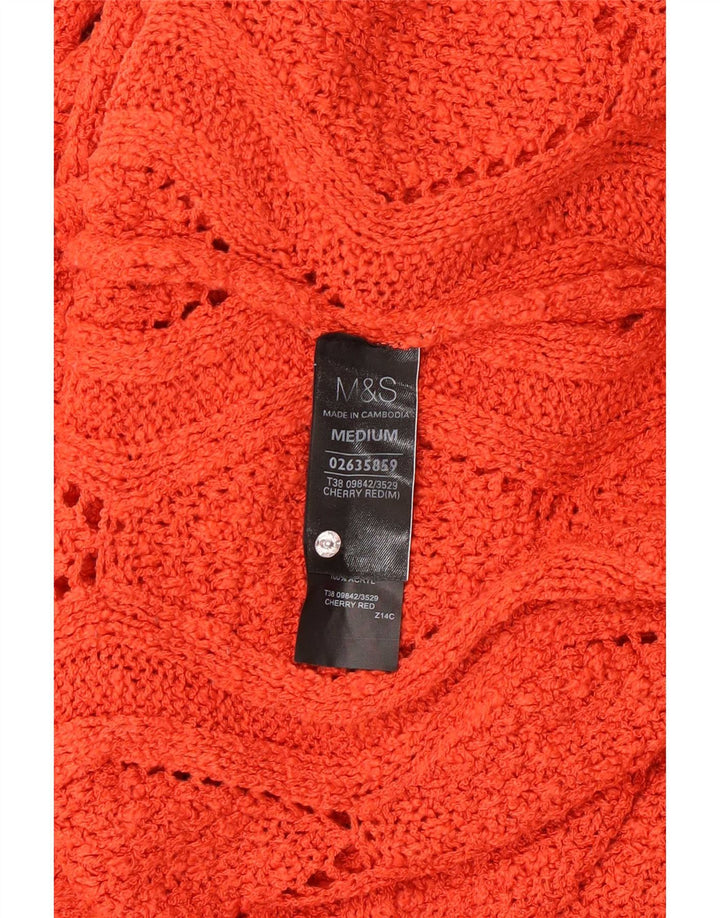 Marks & Spencer Damen-Pullover mit Rundhalsausschnitt, Gr. 14, mittelorange
