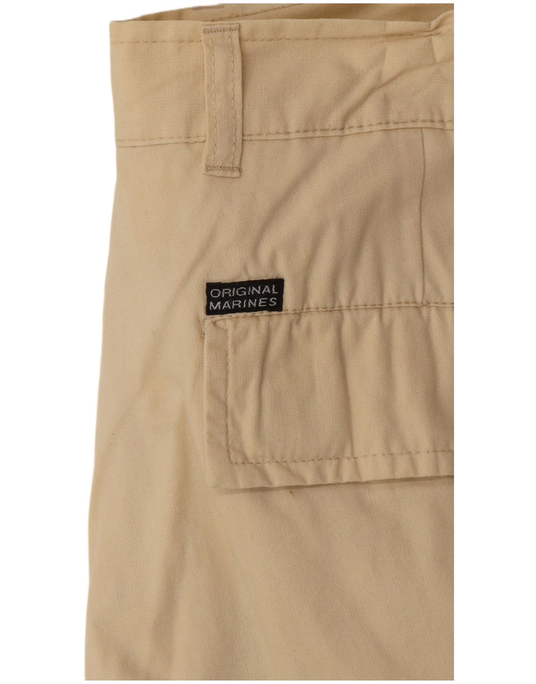 VINTAGE Damen Cargoshorts W34 Große Beige Baumwolle