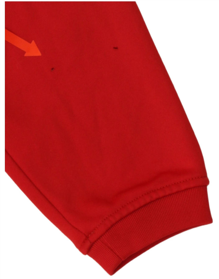 Asics Jungen-Sweatshirt mit Grafik, 11–12 Jahre, rotes Polyester