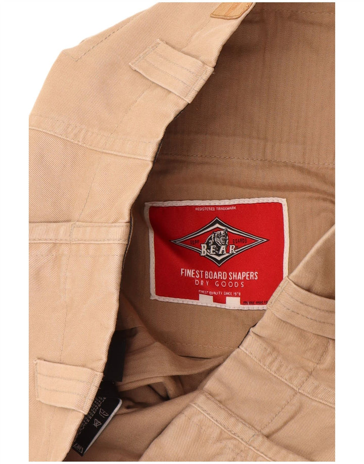Bear Herren Cargoshorts W30 Mittelbeige Baumwolle