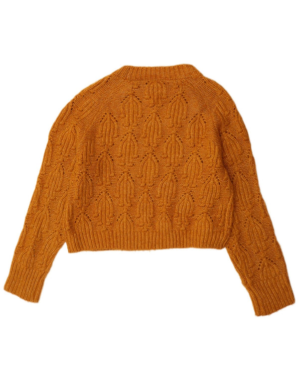 Zara Damen-Pullover mit U-Boot-Ausschnitt, Gr. 10, Größe S, Beige