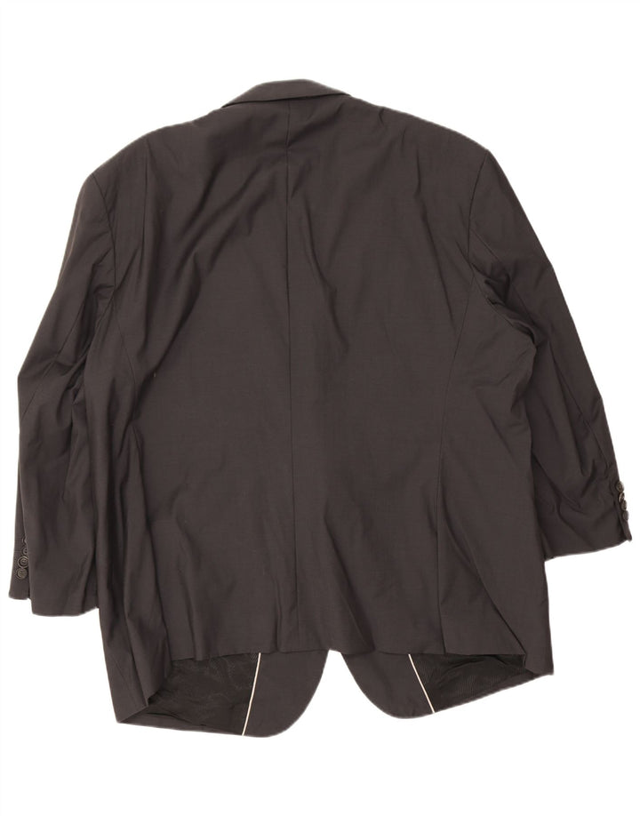 Hugo Boss Herren Guabello 2-Knopf-Blazerjacke Größe 56 Graue Schurwolle