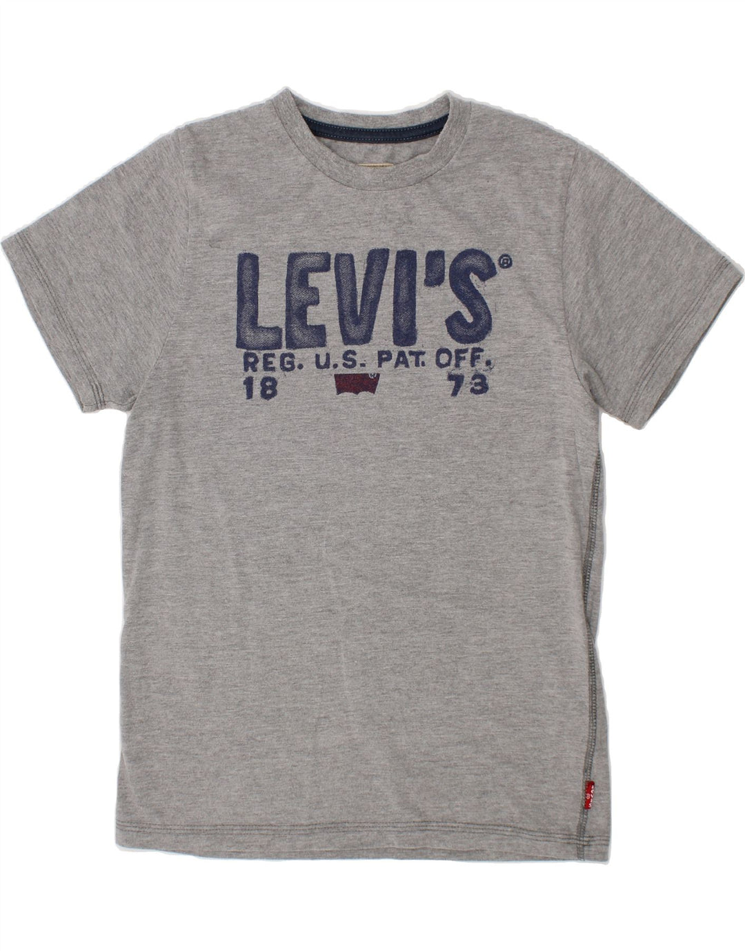 LEVI'S Boys Graphic T-Shirt Top 9-10 Years Grey Cotton Vintage Levi's and Second-Hand Levi's from Messina Hembry 