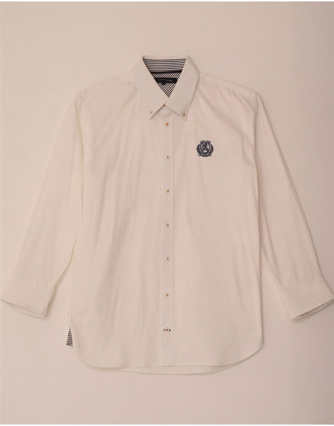 Tommy Hilfiger Herrenhemd, groß, weiße Baumwolle
