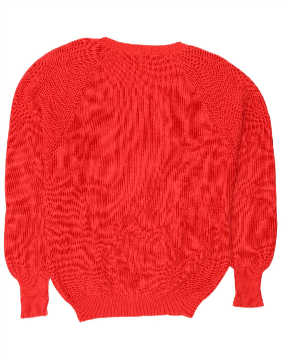 VINTAGE Herren-Pullover mit V-Ausschnitt, große rote Baumwolle