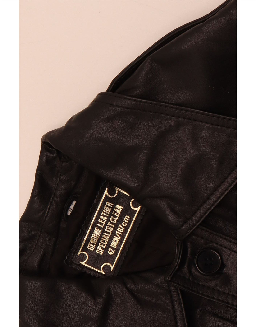 Vintage Damen Lederjacke IT 42 Mittelschwarzes Leder