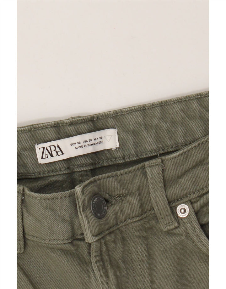 Zara Herren Jeansshorts EU 38 Small W30 Grün