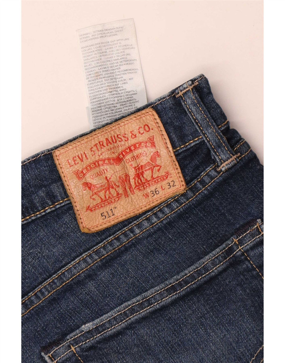 Levi's Herren 511 Slim Jeans W36 L28 Blaue Baumwolle