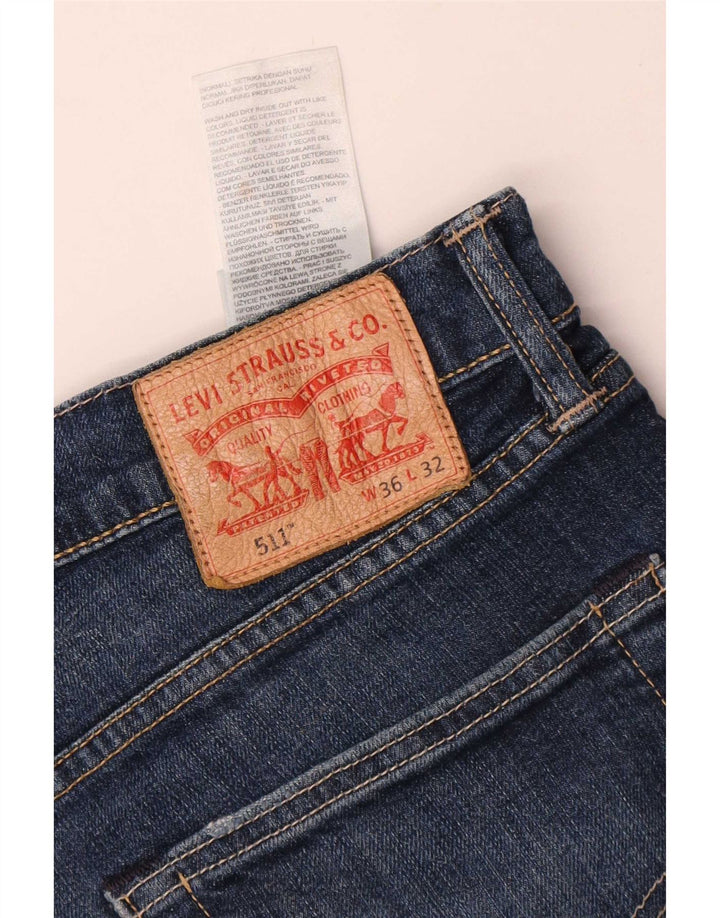 Levi's Herren 511 Slim Jeans W36 L28 Blaue Baumwolle